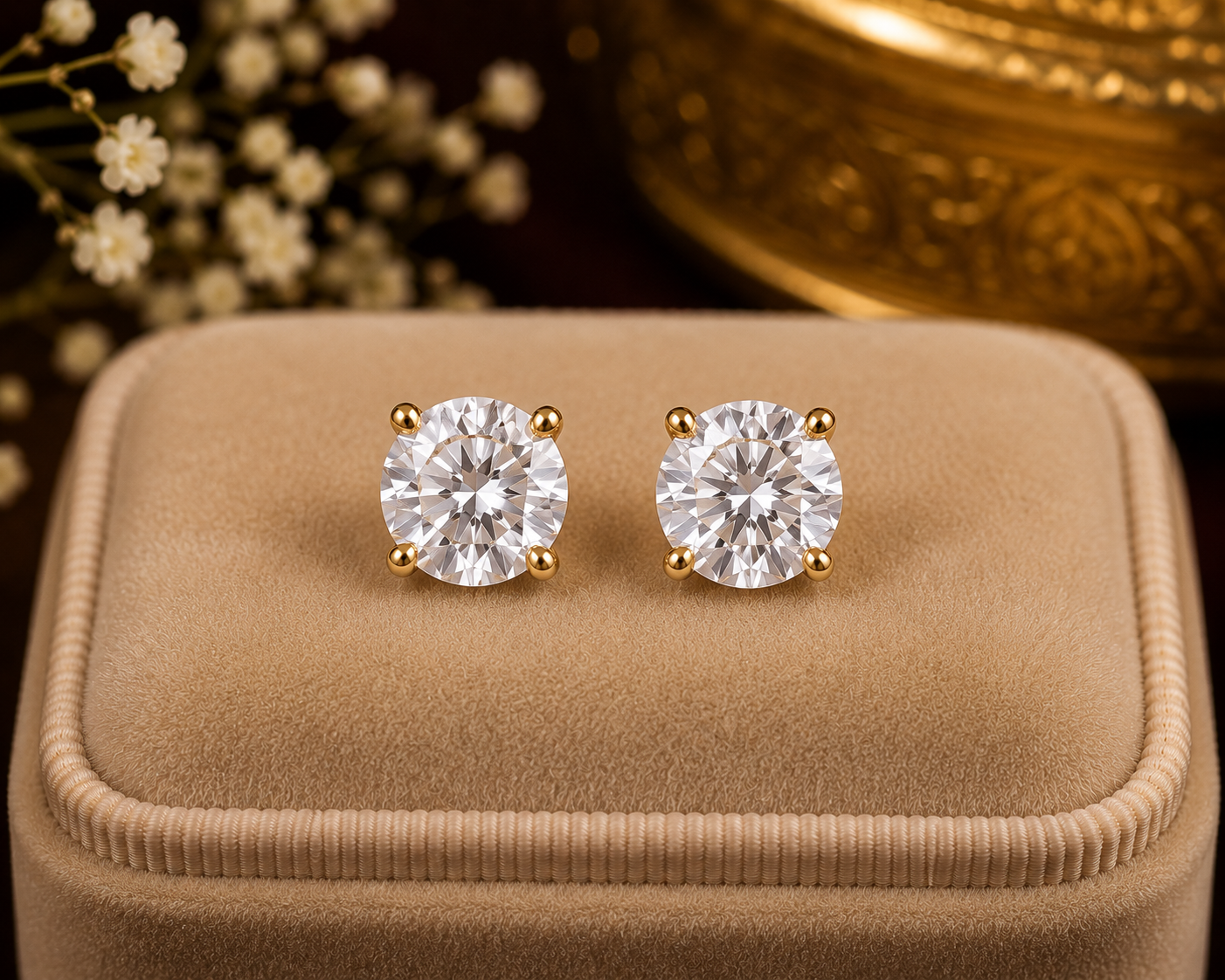 Diamond Stud Earrings